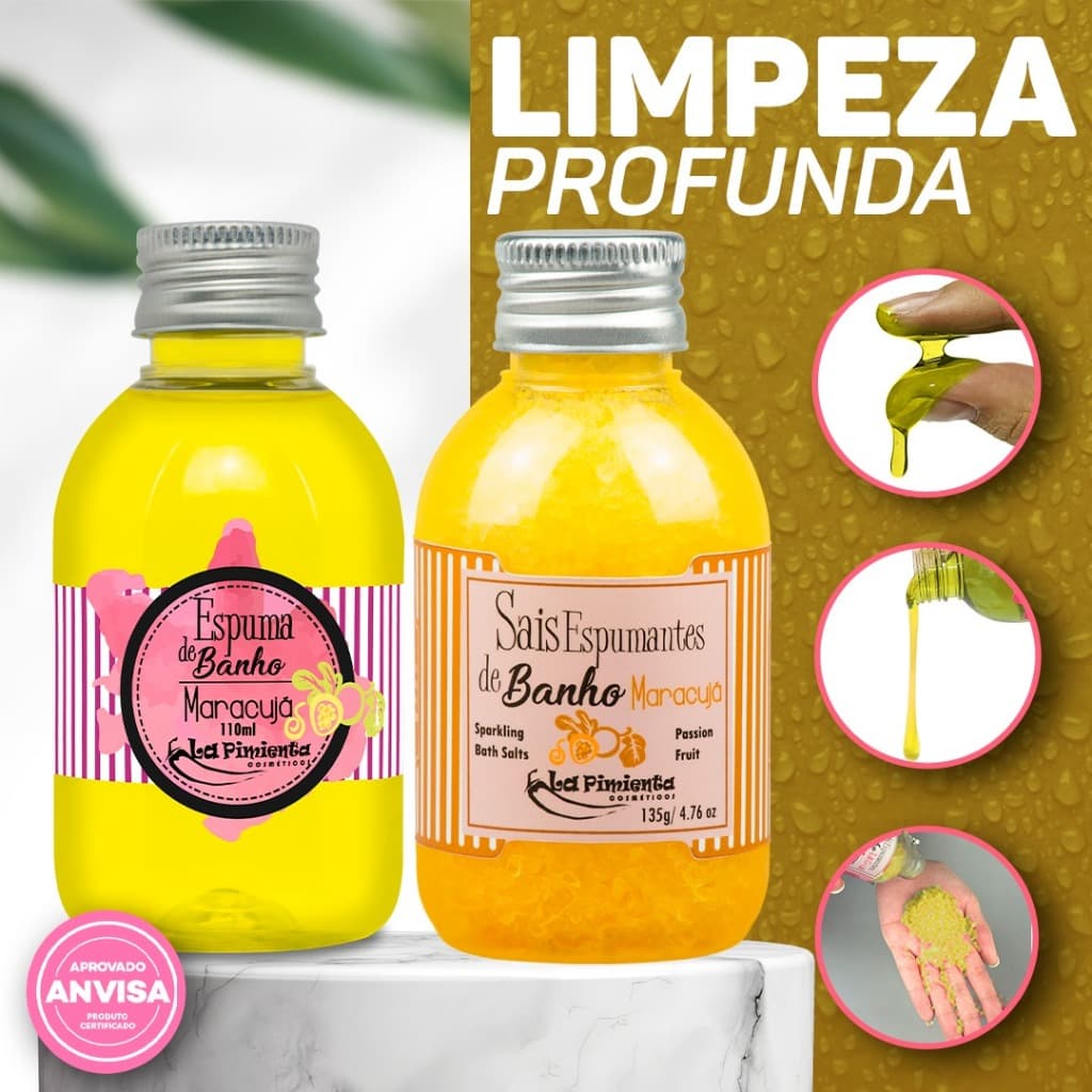 SAIS E ESPUMA DE BANHO PARA UM BANHO TRANQUILO E RECONFORTANTE