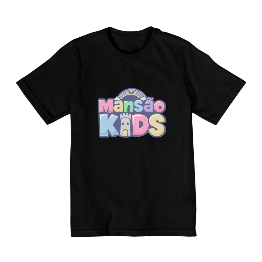CAMISETA INFATIL MANSÃO KIDS COM VARIOS TAMANHOS E CORES