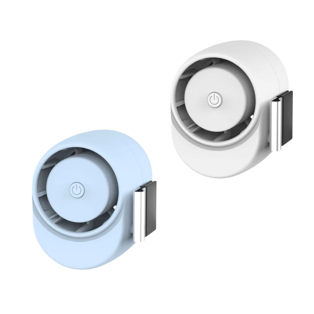 Mini Ventilador Portátil com Clip Recarregavel Usb Bateria Longa Duração