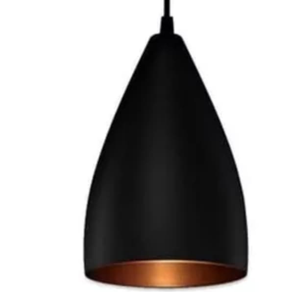 Pendentes Vegas  ( Preto Textura / Bronze ) 17cm