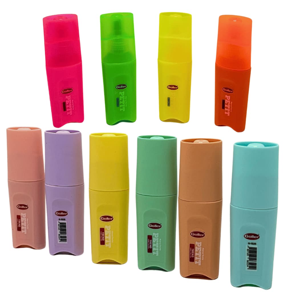 Marca Texto kit 10 cores tons pasteis + tons neon volta as aulas papelaria fofa criativa cores linda lançamento material