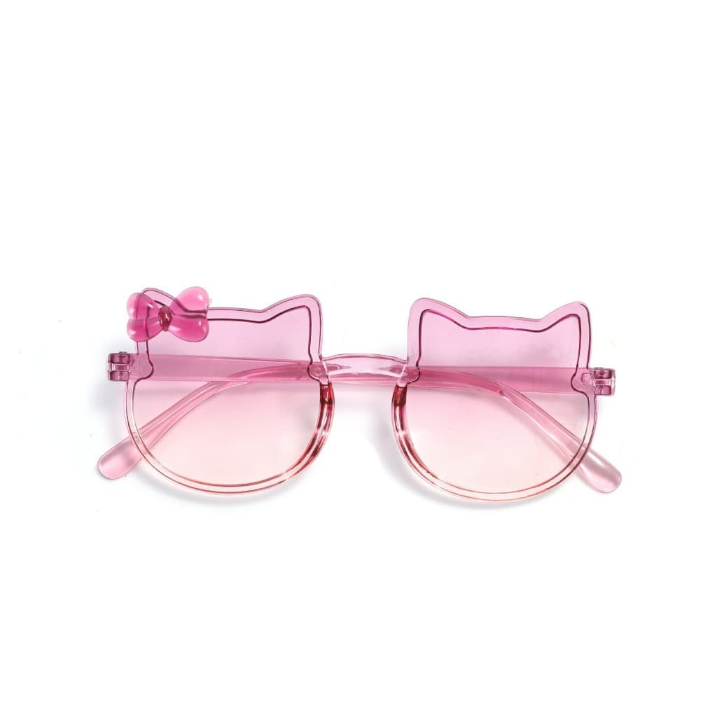 Óculos de Sol Infantil Feminino Meninas Rosa Leve Formato De Gatinho