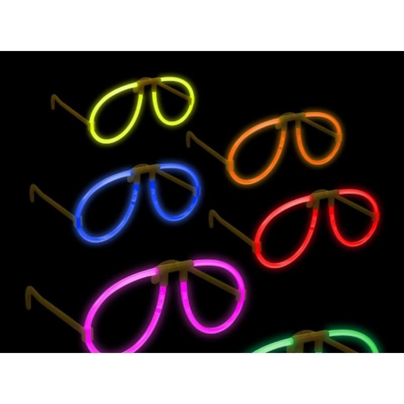 Óculos Coração Néon Alto Brilho Fluorescente Brilha no Escuro