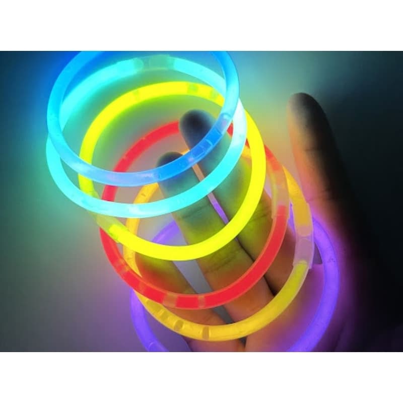 3 Pulseiras Néon Alto Brilho Fluorescente Brilha no Escuro
