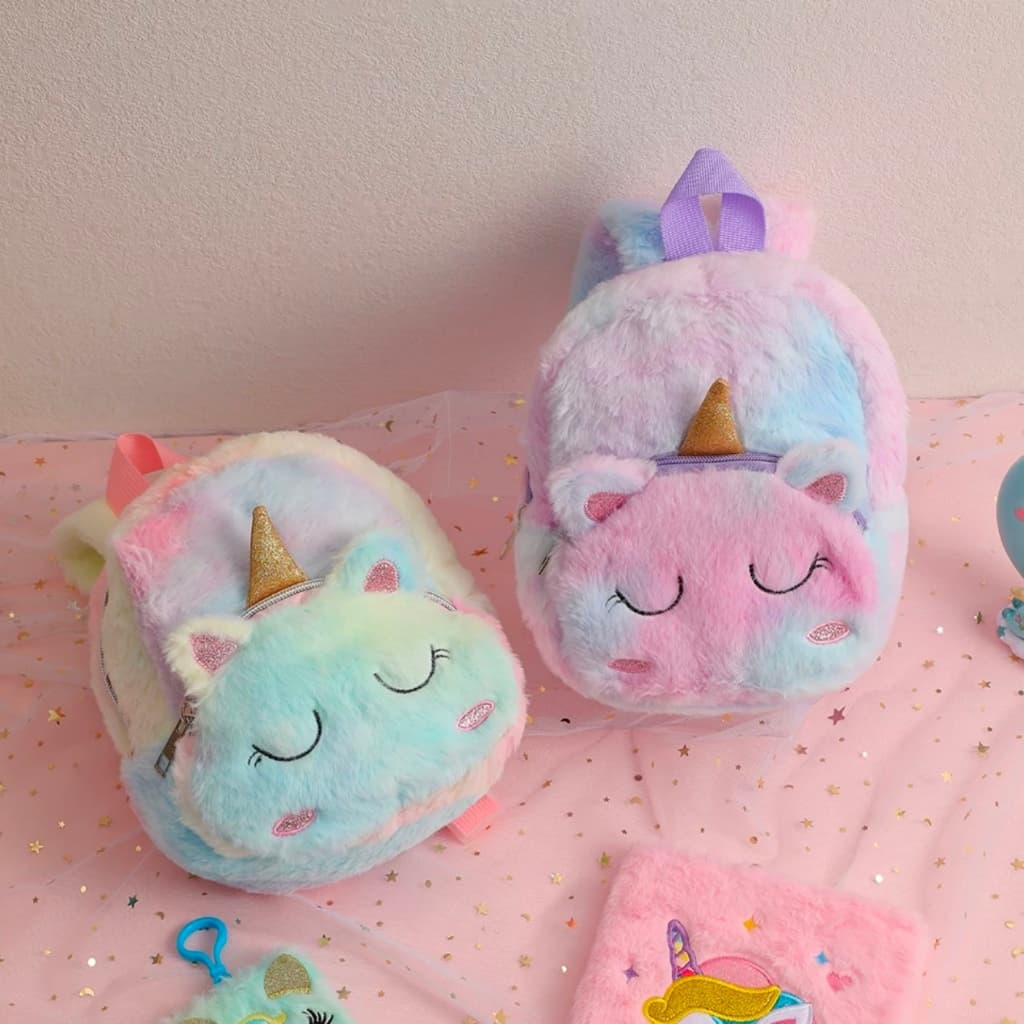 Mochilinha Infantil  Bolsa Infantil De Pelúcia Fofa Envia Cor Sortida
