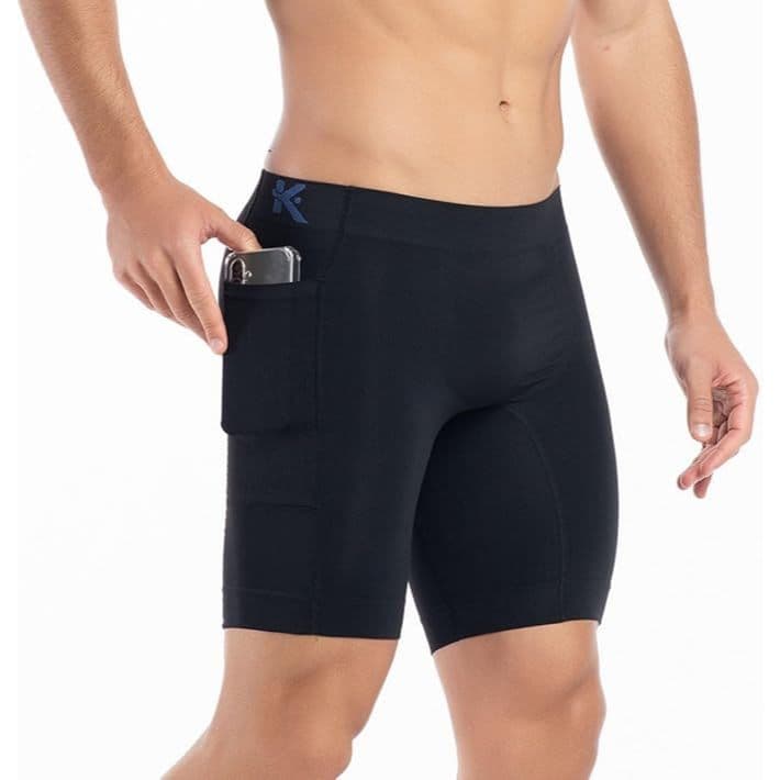 Bermuda térmica masculina com bolso academia treino corrida Keeper