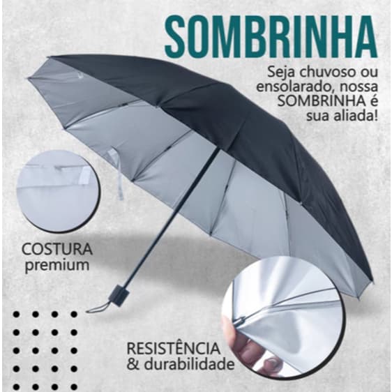 Sombrinha Grande Guarda Chuva Dobrável Abertura e fechamento manual Masculina Feminina Grande Pequeno