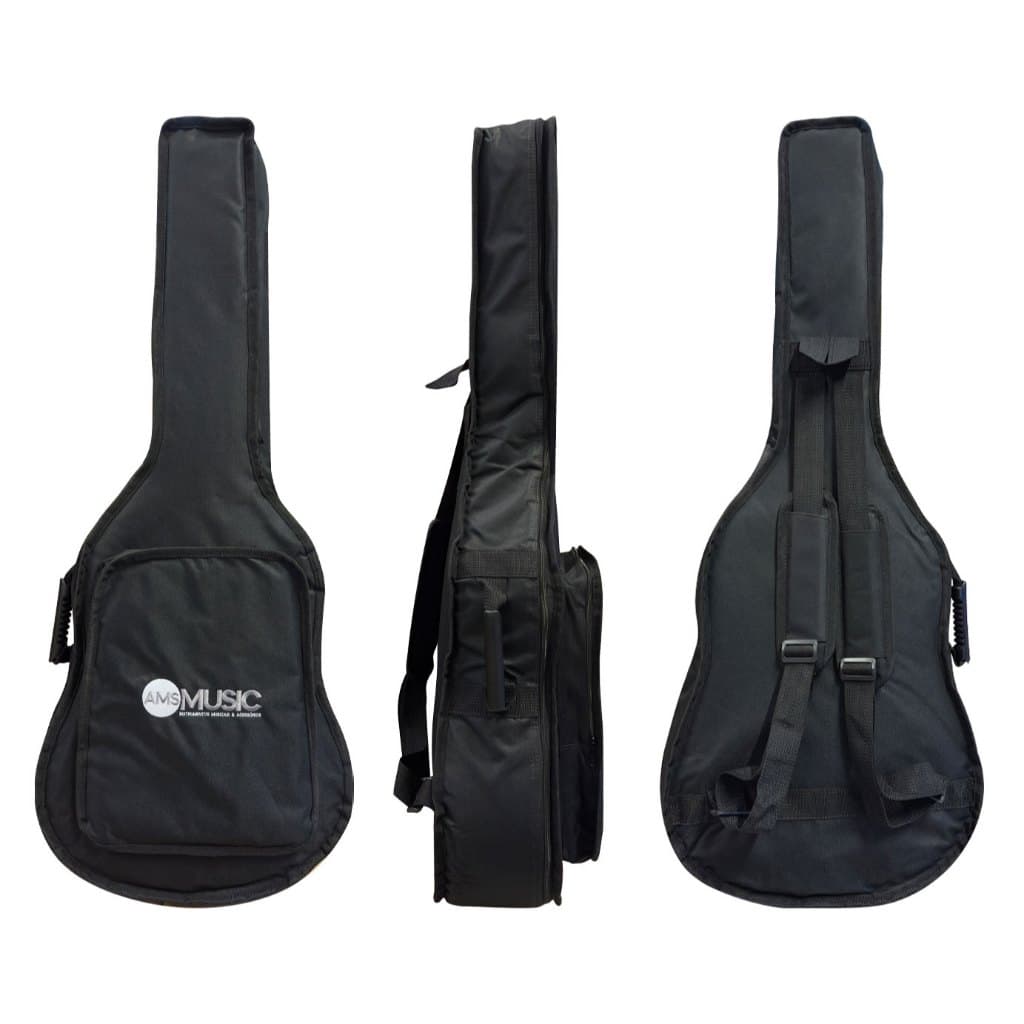 Bag Capa ALmofadada Para Violão Redburn Com Alças E Bolso
