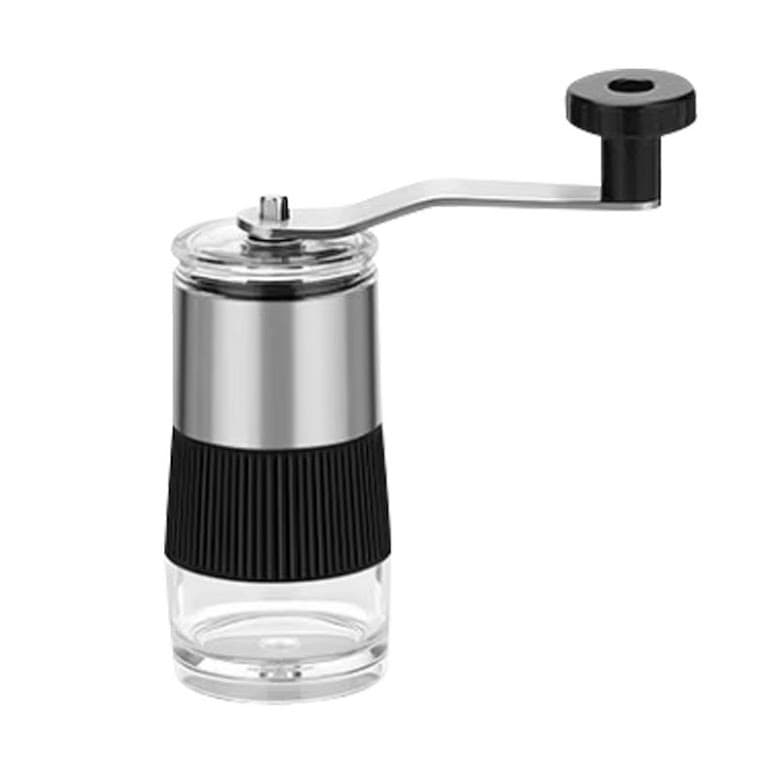 Moedor De Café Manual Compacto Inox Moagem Ajustavel Preto