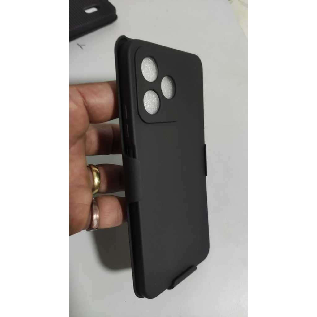Capa Suporte Cintura Capinha Impacto Para Realme C53 + Suporte Cintura