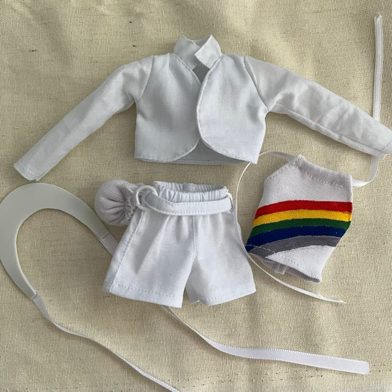 Roupa para boneca Xuxa contra o baixo astral - serve em Bonecas 1:6/Xuxa Mimo