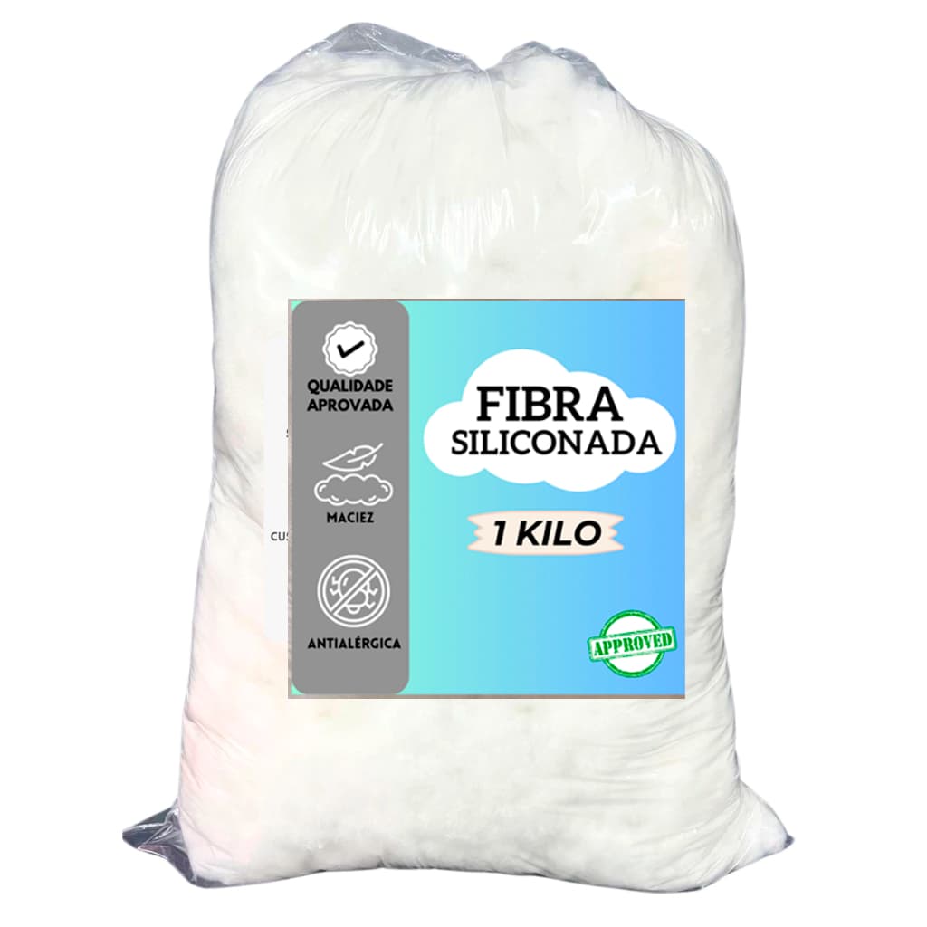 1kg Fibra Siliconada Branca Enchimento Almofada Travesseiros sofas poltronas
