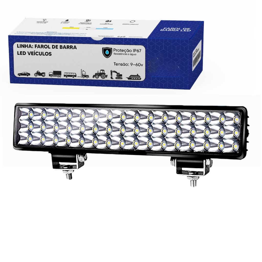 Farol De Barra Led Auxilar 9d 180w 9-60v Universal Off-road