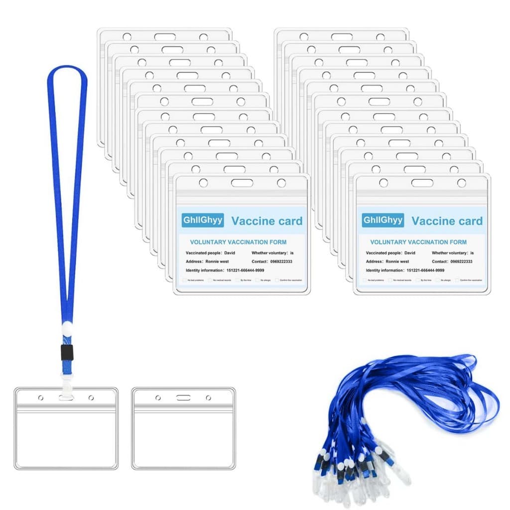Porta-cartão de identificação Cordão transparente Crachá Bolsa de trabalho Bolsa de transporte