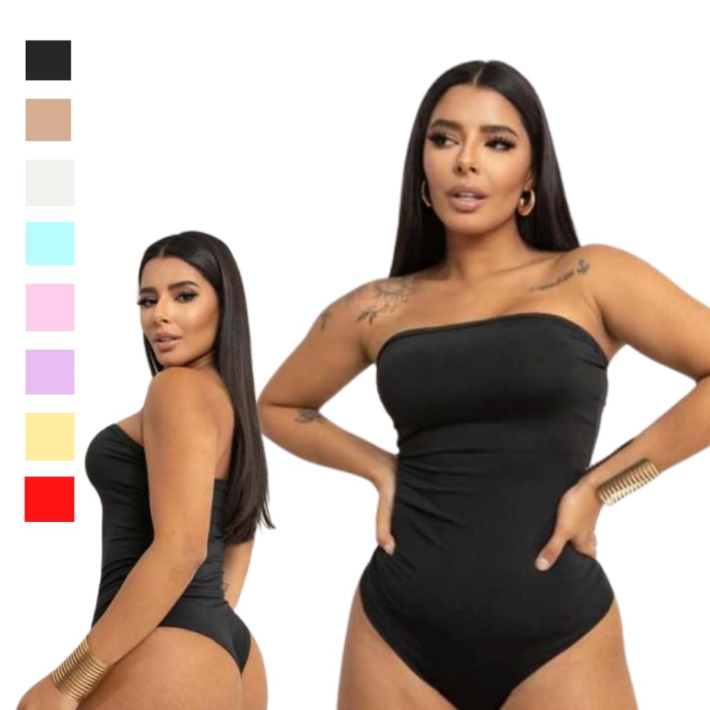 Body tomara que caia Tubinho Básico com bojo.
