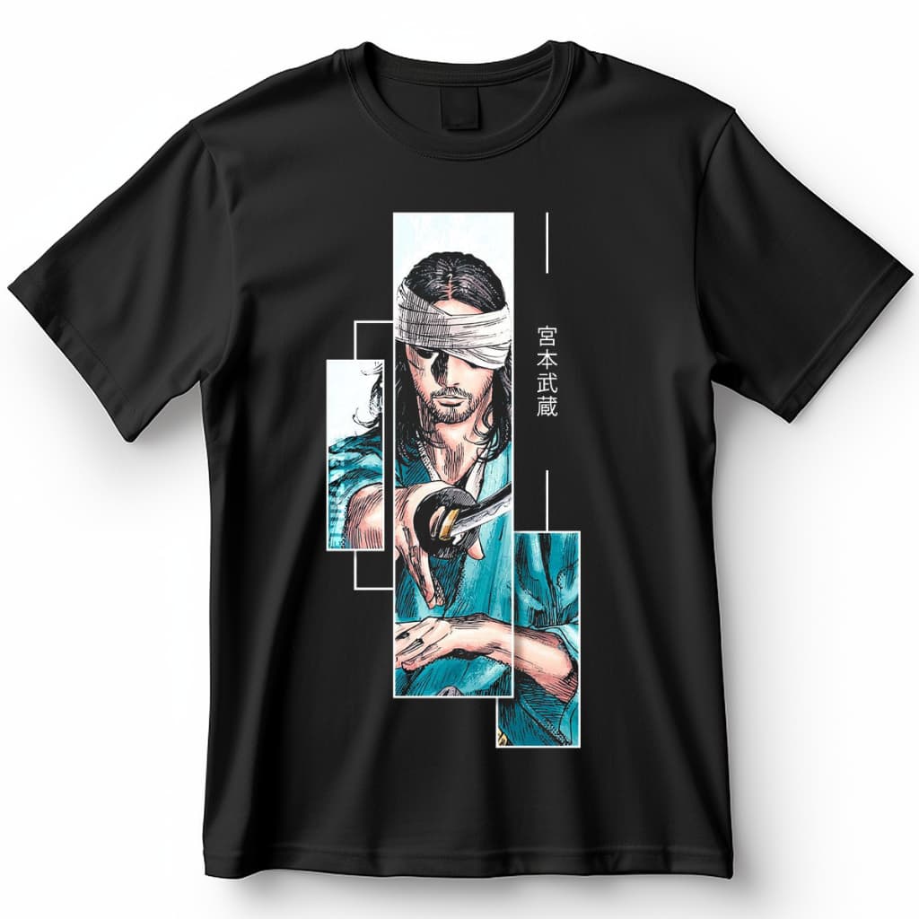 Camisa Vagabond Kohei Blusa Camiseta de Anime 100% Algodão