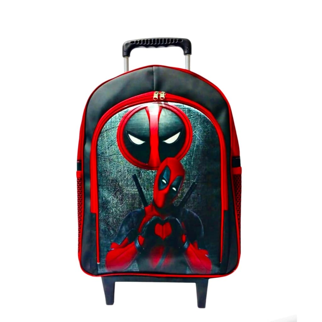 Mochila Deadpool Rodinhas Duas Reparticoes Dead Pool