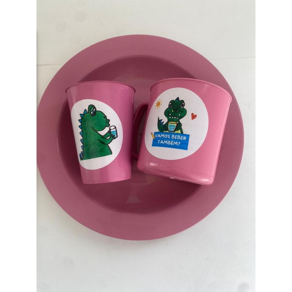 Kit Refeição Do Dino Da Nutri Prato Infantil Livre BPA