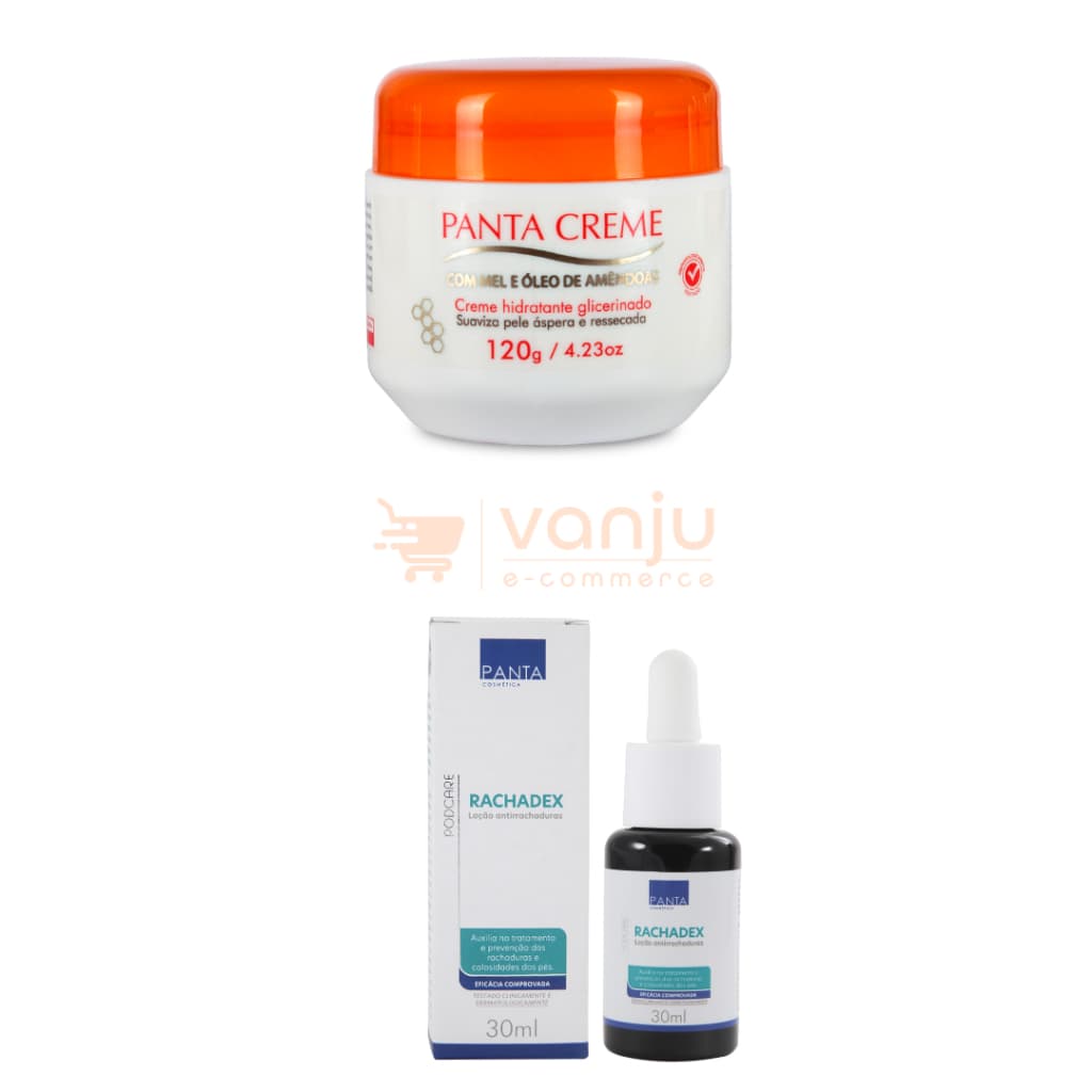 Kit com Panta Creme 120g e Rachadex 30ml