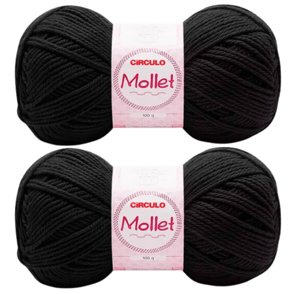 Kit 2un FIO MOLLET Círculo 200m 100g