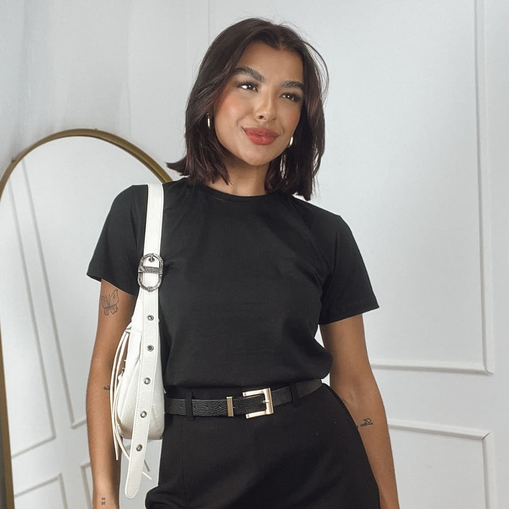 Blusa Básica premium 100% algodão plus-size
