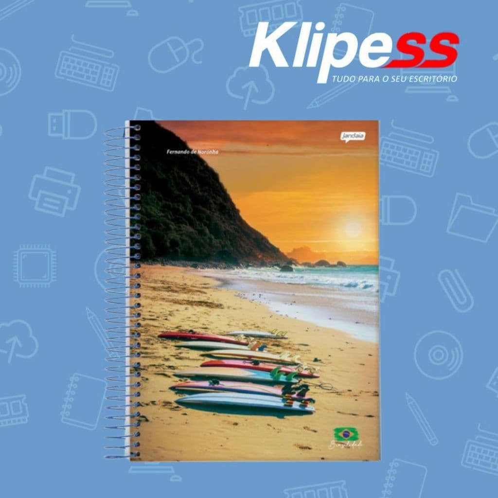 Caderno 1/4 Brasilidade 96 Folhas Jandaia