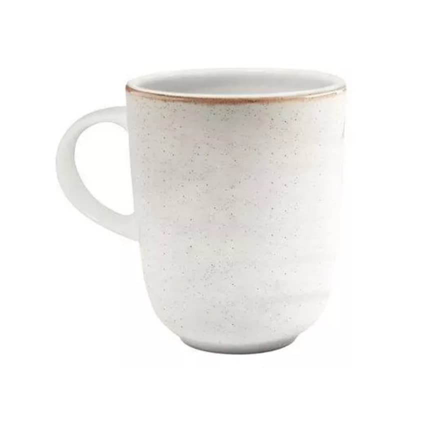 Caneca 294ml Caoba Beige Em Cerâmica Yoi Café Chá Xicara