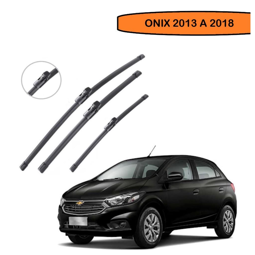 Kit Palheta Limpador Para-brisa Prisma Onix Joy Activ Lt Ltz 2013 a 2017