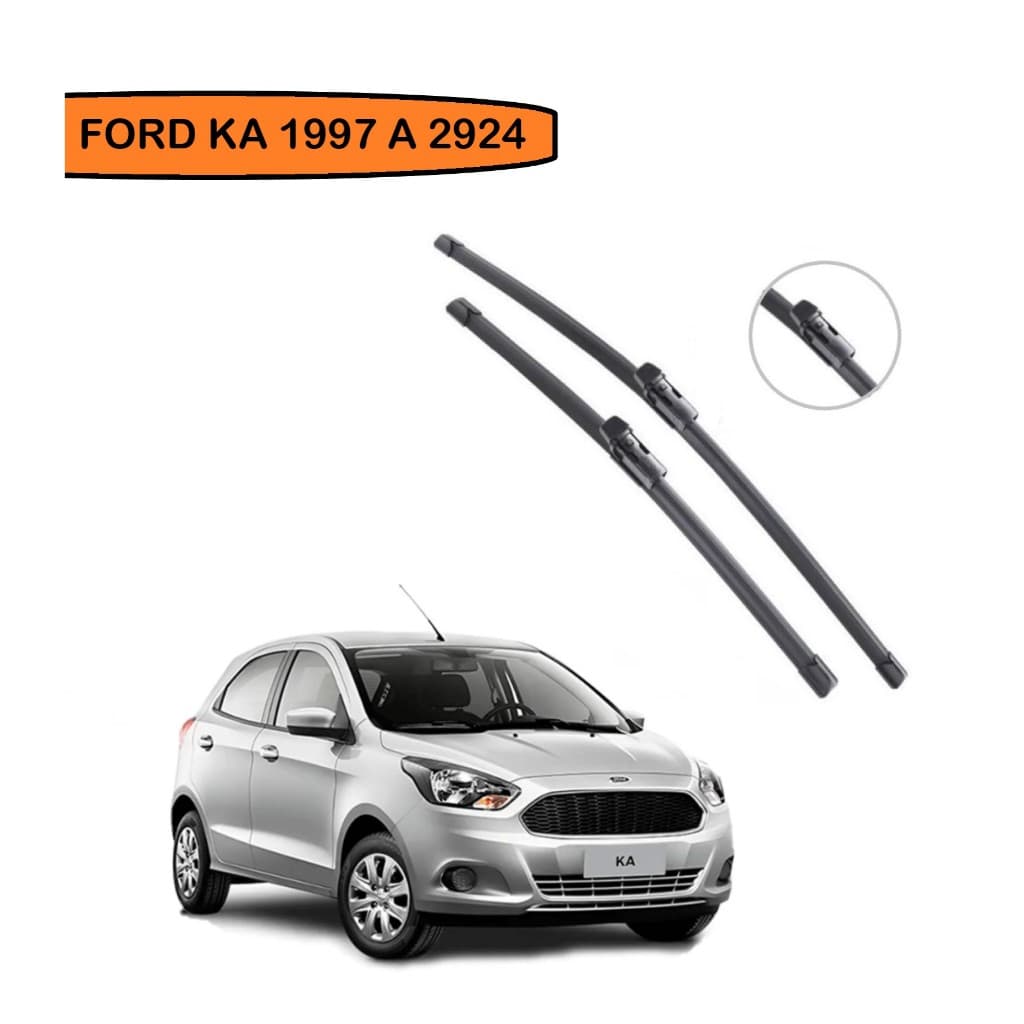 Par Palheta Limpador de Para-brisa Dianteiro Ford Ka 2014 2015 2016 2017 2018 2019 2020 2021 2022