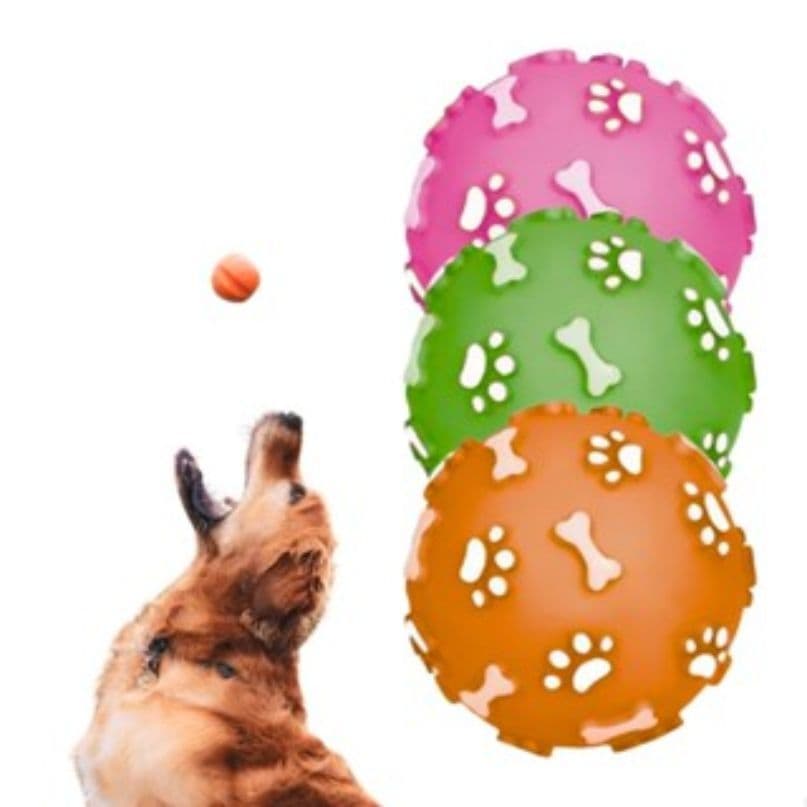 Acessório para Cachorro Bola Cores Sortidas 7CM
