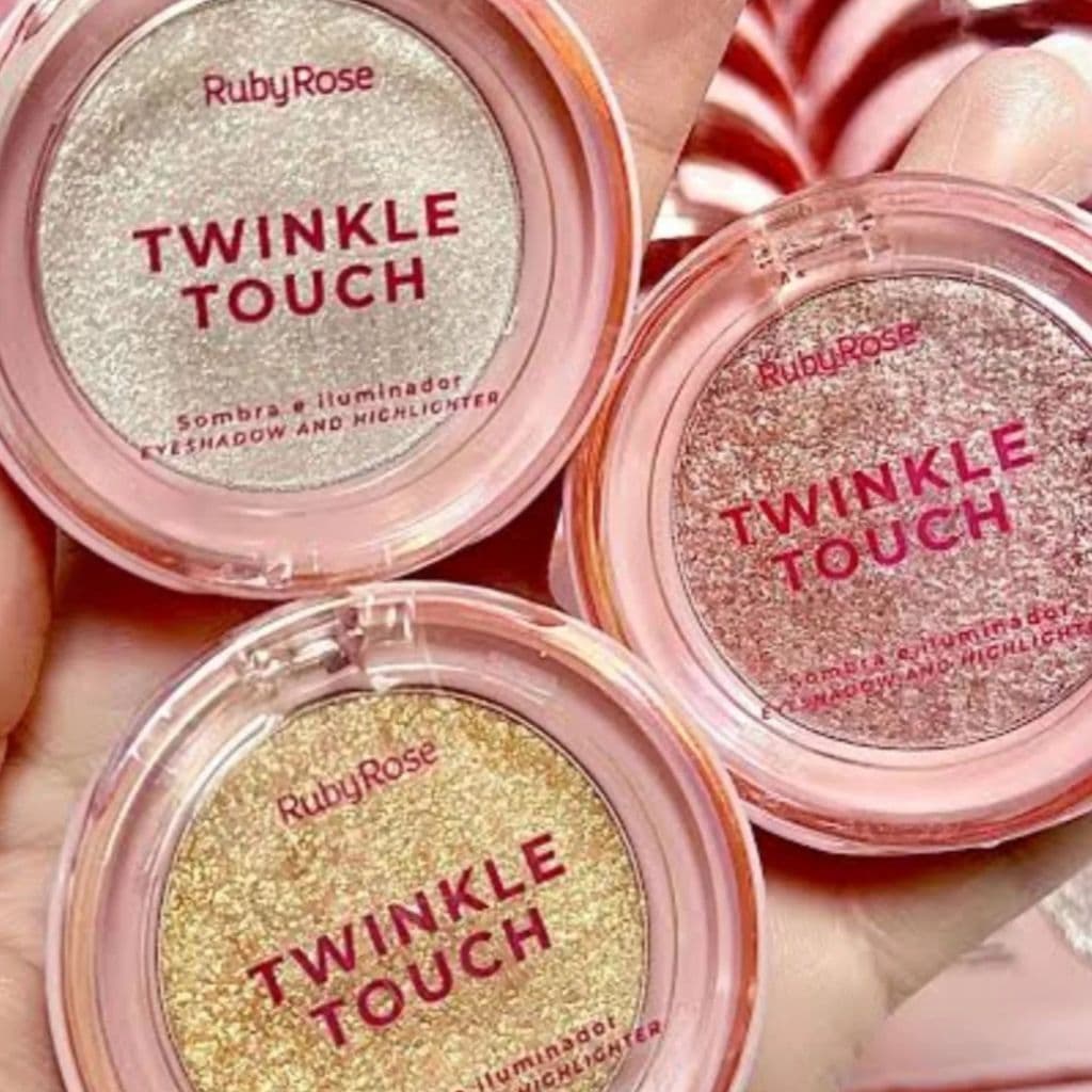 Sombra e Iluminador Twinkle Touch Linha Rosa by Ruby Rose