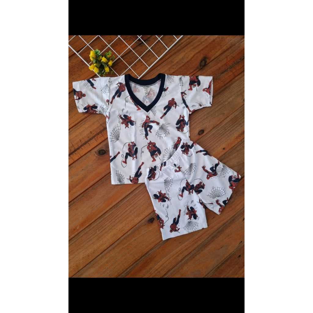 Pijama Verão masculino estampado malha pv. Infantil, juvenil e adulto.