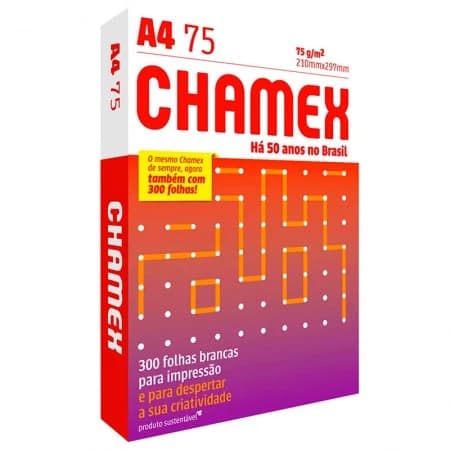 Papel Chamex A4 Office 300 Folhas