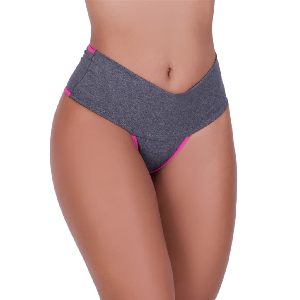 Kit 10 Calcinhas De Compressão Fitness Cós Alto Calcinha Mescla Seca Barriga