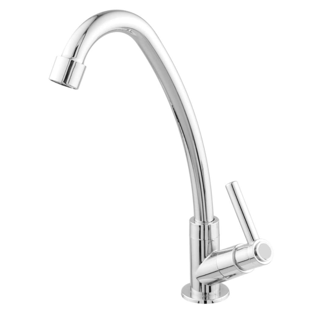 Torneira Para Cozinha 1067 De Bancada B Alta 1/4 Volta Cromado C62