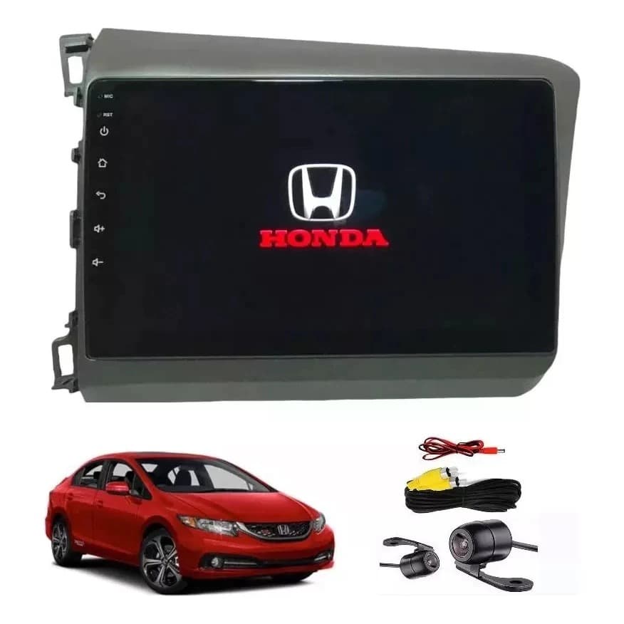 Central Multimídia 9polegadas Honda Civic 2012/2013/2014/2015/2016 Android Carplay