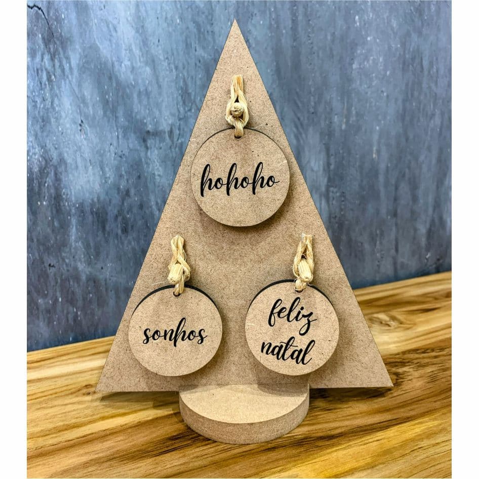 Árvore de Natal Decorativa em MDF