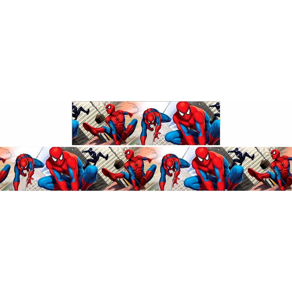 Faixa Decorativa Infantil Meninos Adesivo Papel de Parede 1,00 x 0,15 HOMEM ARANHA