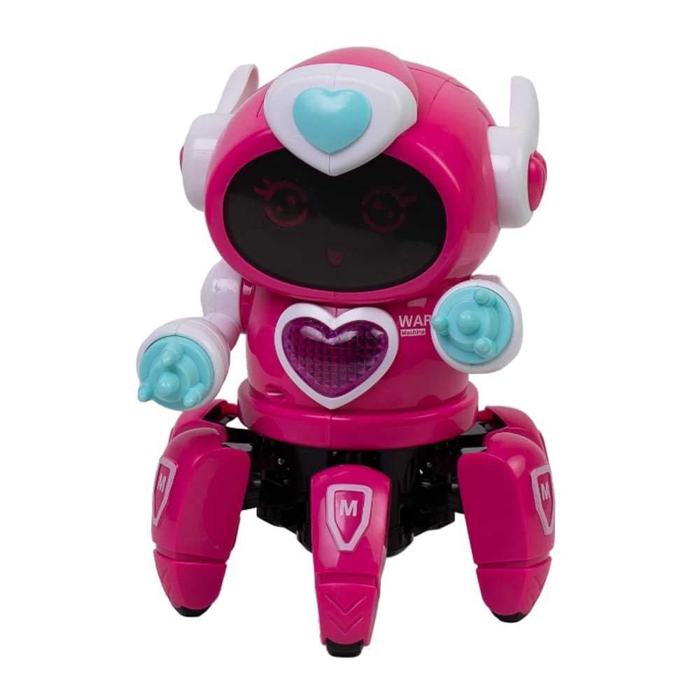 Brinquedo Robô Aranha Lady Dançante Face Digital Com Sons Luzes