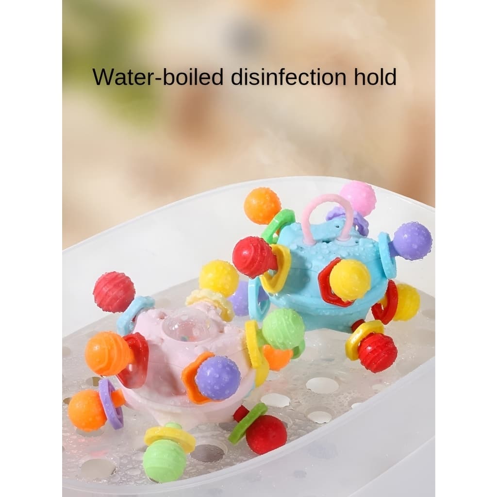 Bola Fisher Price Colorida Pelúcia Chocalho Bebê Figuras Animais bola mordedor
