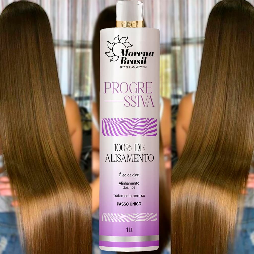 Progressiva Profissional Brazillian Keratin 1L - Liso Perfeito e Brilhante na Primeira Aplicação