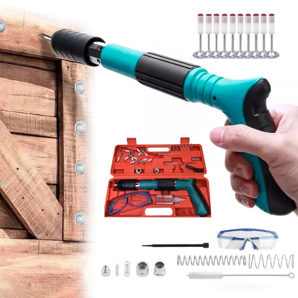 Pistola De Fixação De Ação Direta Finca Pinos +  27mm 30 Pinos