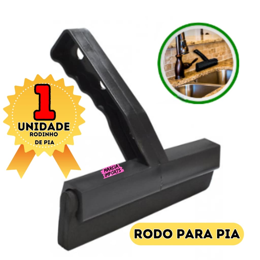 1 Rodinho de Pia Mini Rodo para Pia de Cozinha Resistente Alta Qualidade