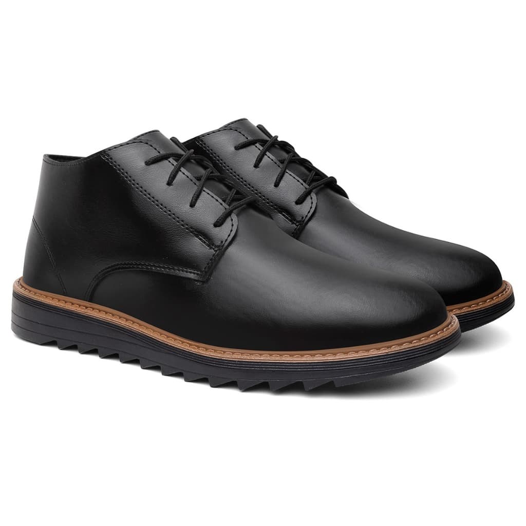 Sapato Social Masculino Preto Sapatênis Ortopédico Leve Presente Para Dia Dos Pais