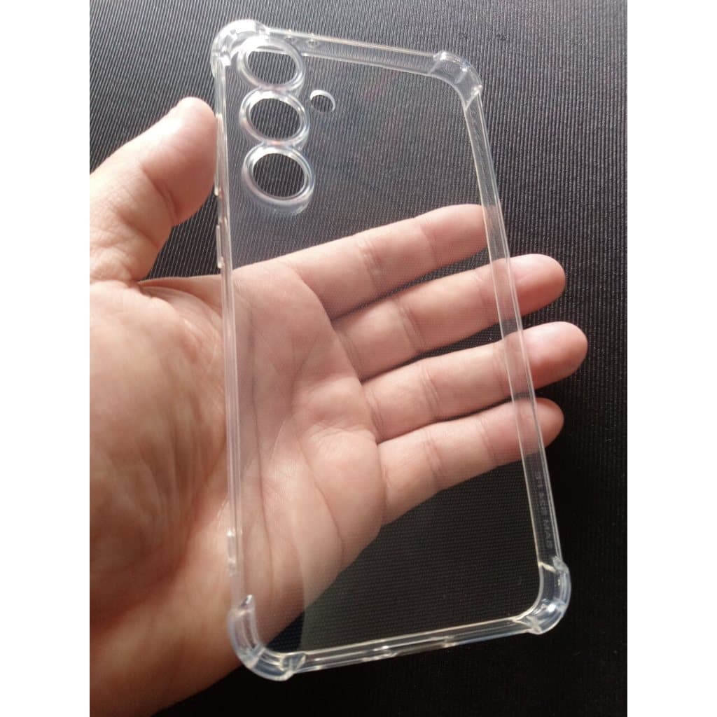 2 Capas case Samsung Galaxy S24 Fe Bordas impacto transparente silicone