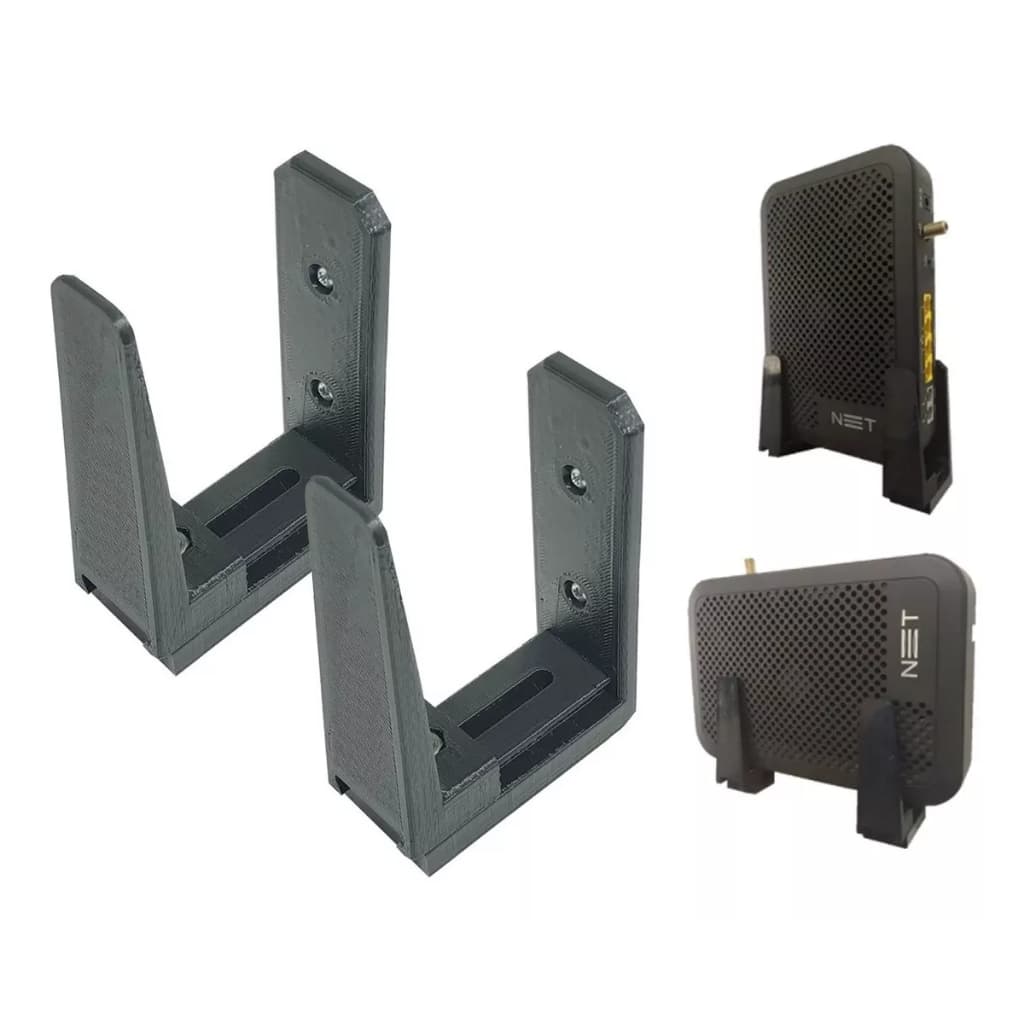 Suporte Parede Para Roteador Modem Universal + Parafusos VIXIND