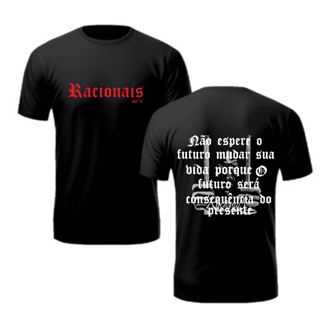 Camiseta Racionais Mcs Classica rap nacional hip hop street wear de quebrada Camisa