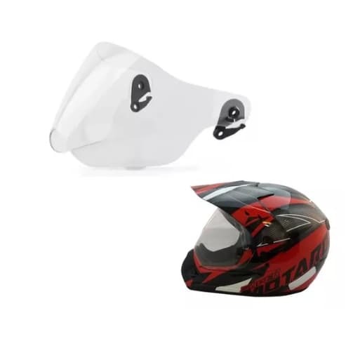 Viseira Cristal Capacete Ebf Motard / Super Motard Polivisor