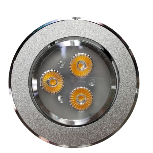 Kit 10 Spot Dicroica Super Led Cromado 3w Redondo Embutir Sanca