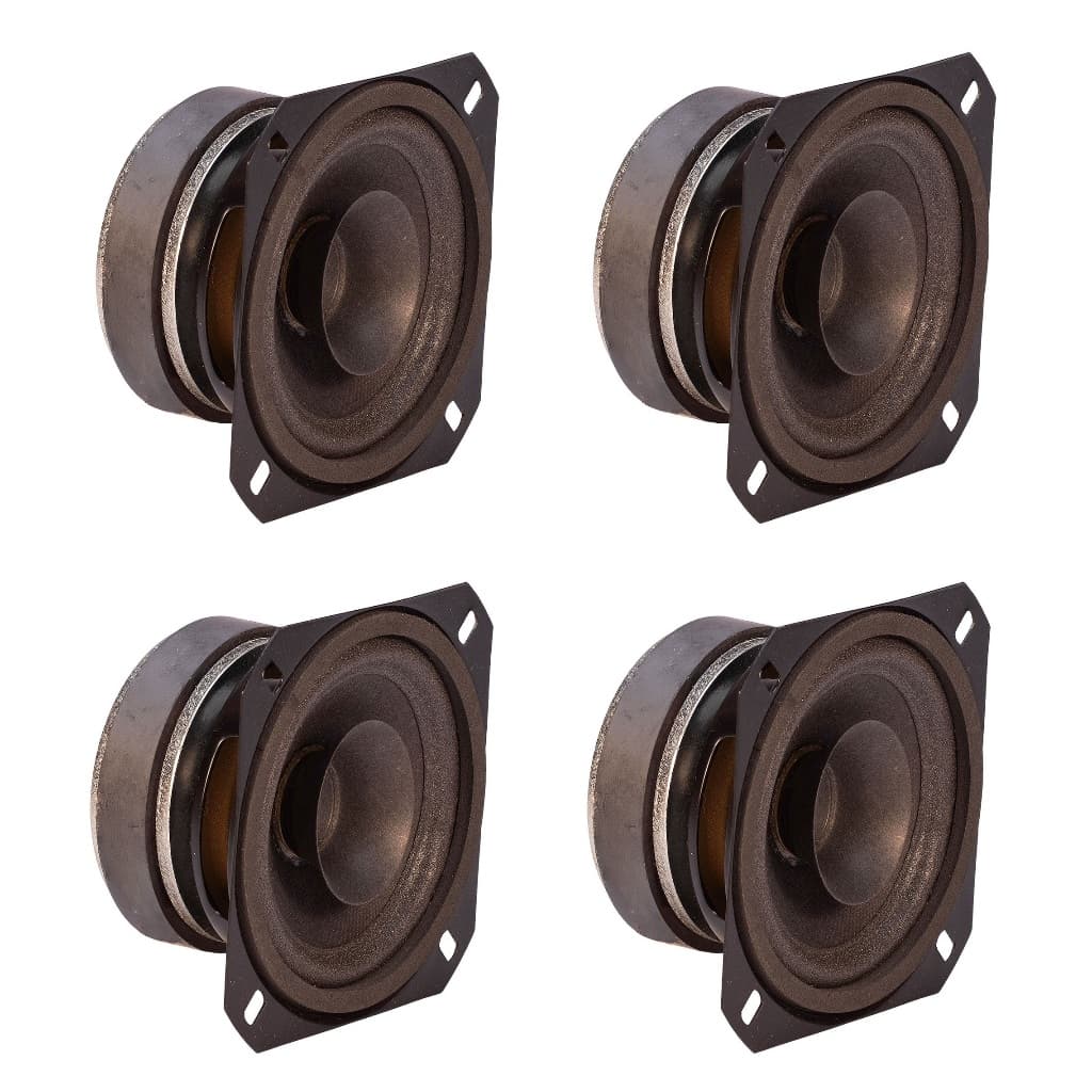 4 Alto Falante Qvs 4 Polegadas 80 rms Full Range Line Vertical Automotivo Som Automotivo Som Profissional